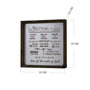 Wallity KZM006 Cuadro Decorativo enmarcado en MDF Marrón y Blanco